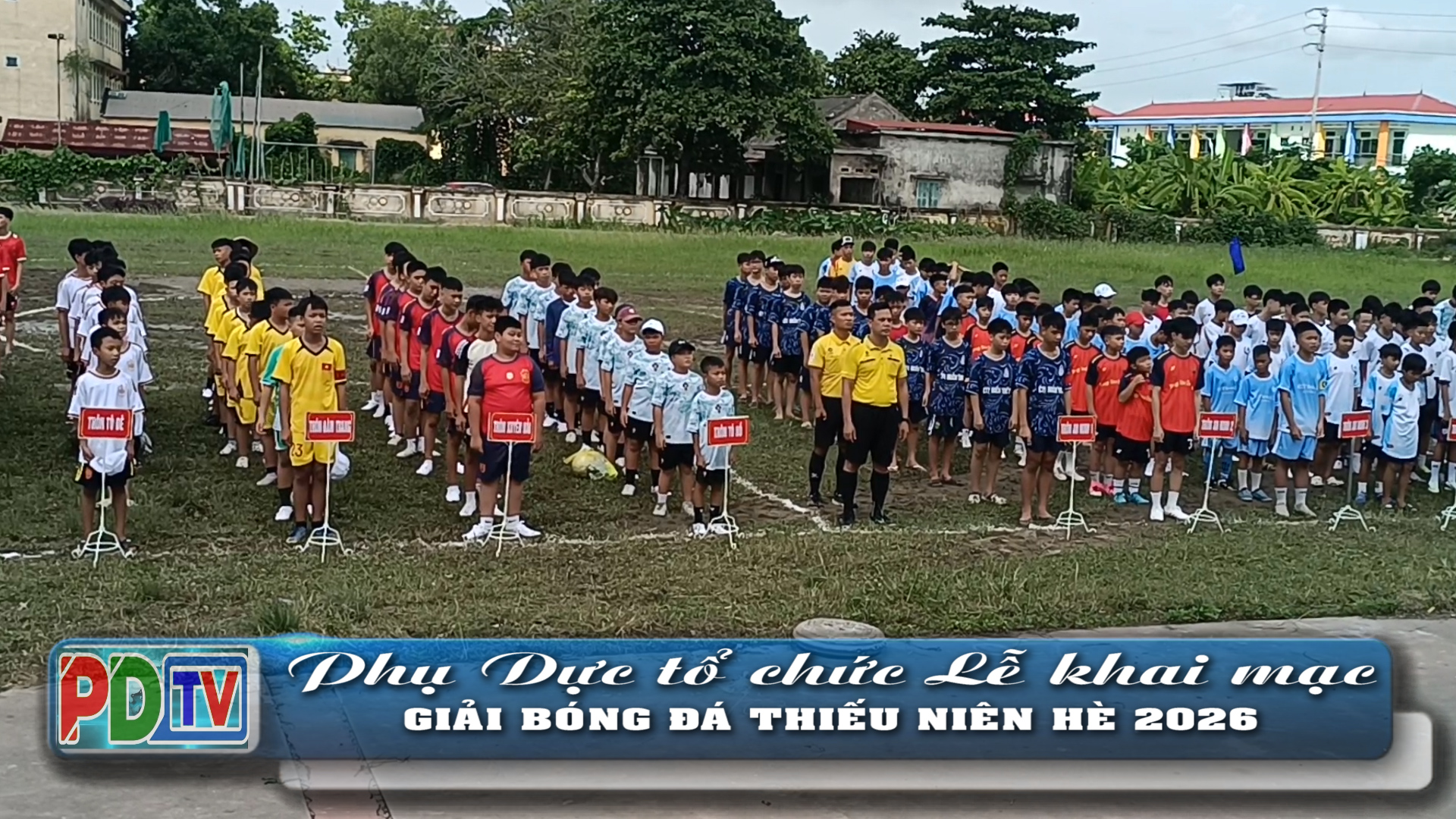 KHAI MẠC GIẢI BÓNG ĐÁ THIẾU NIÊN XÃ PHỤ DỰC NĂM 2026: SÂN CHƠI RÈN LUYỆN THỂ CHẤT VÀ TINH THẦN ĐOÀN KẾT.
